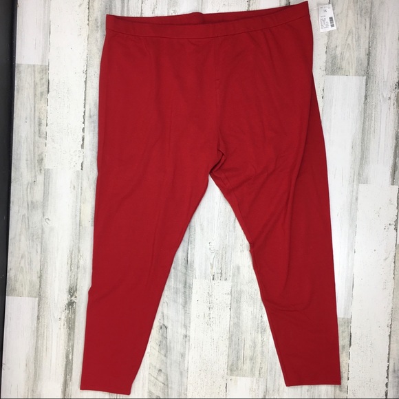 Fashion Bug Pants - NWT Fashion Bug Red Leggings Plus Size 3X